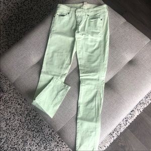 Forever 21 Mint Skinny Jeans